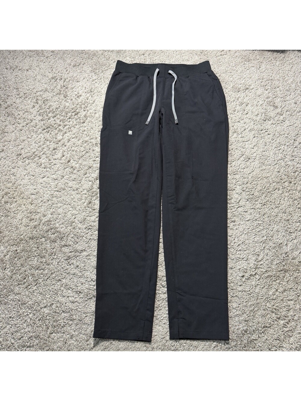 Fabletics Women's High Rise Wide Leg Scrub Pant Cargo Black Size Medium